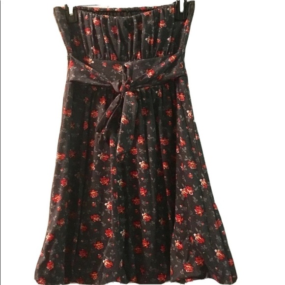 American Rag Cie Floral Strapless Mini Dress sizeS - Picture 5 of 5